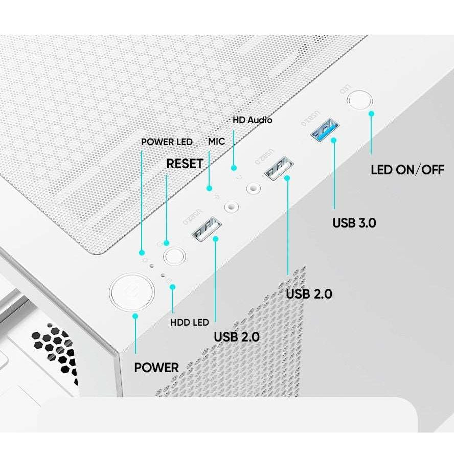 Marine U20 RGB case - PC gamer case - Tempered glass