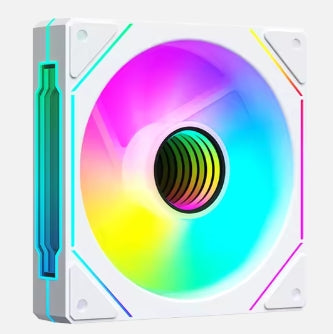 Kyrox Infinity Mirror ARGB Fan 120mm – White | NORMAL Airflow